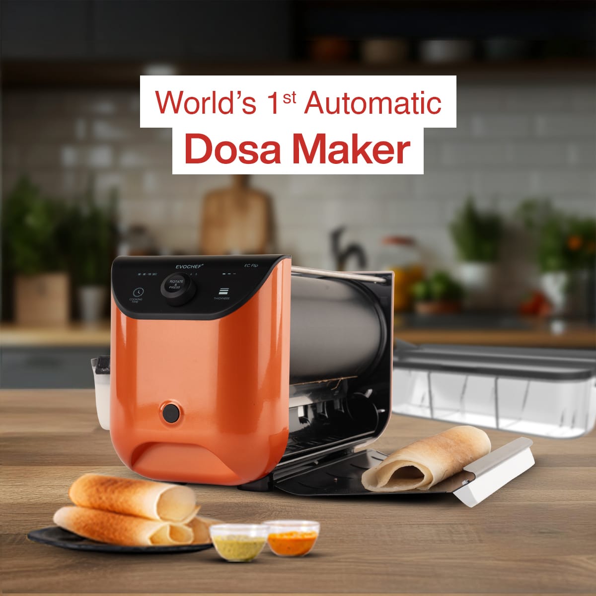 Evochef Automatic Dosa Maker / Crêpe Maker